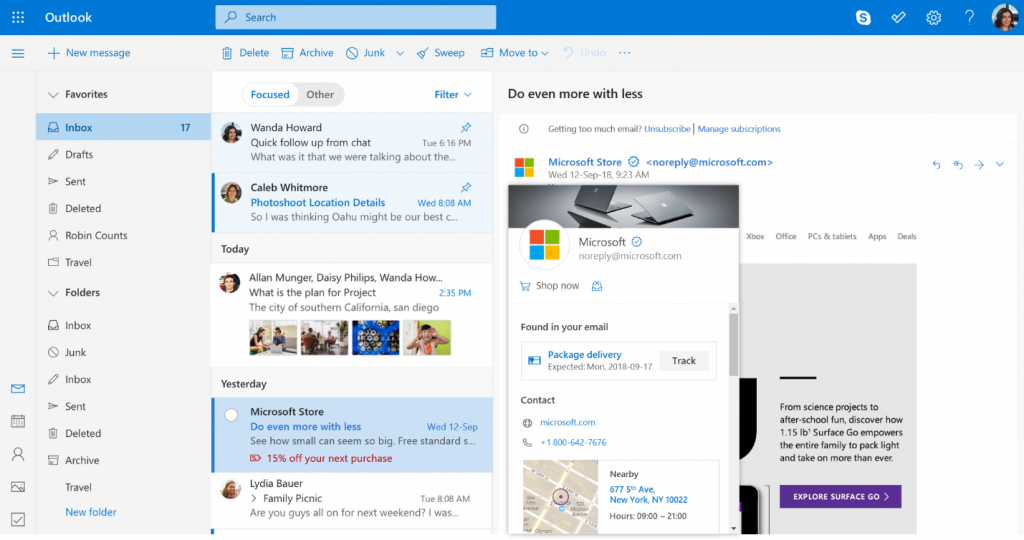 microsoft outlook business