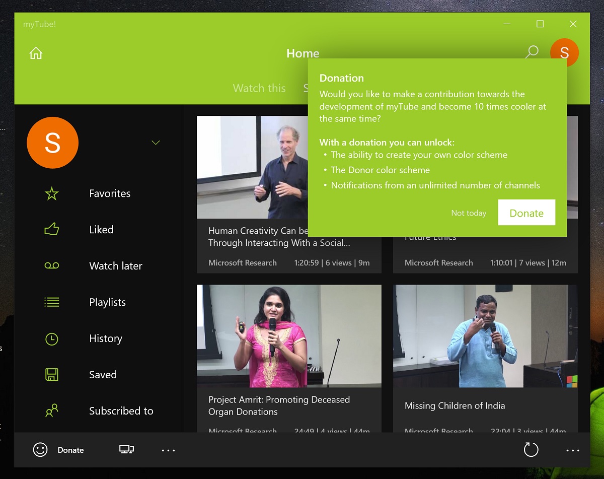 Mytube Windows 10 Youtube App Free For A Limited Time Mspoweruser
