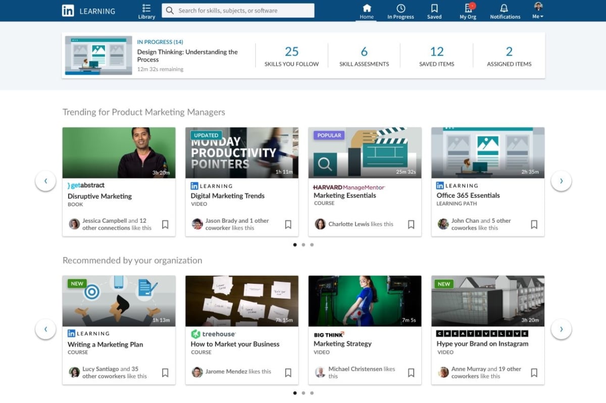 linkedin learning sign in with your organization account