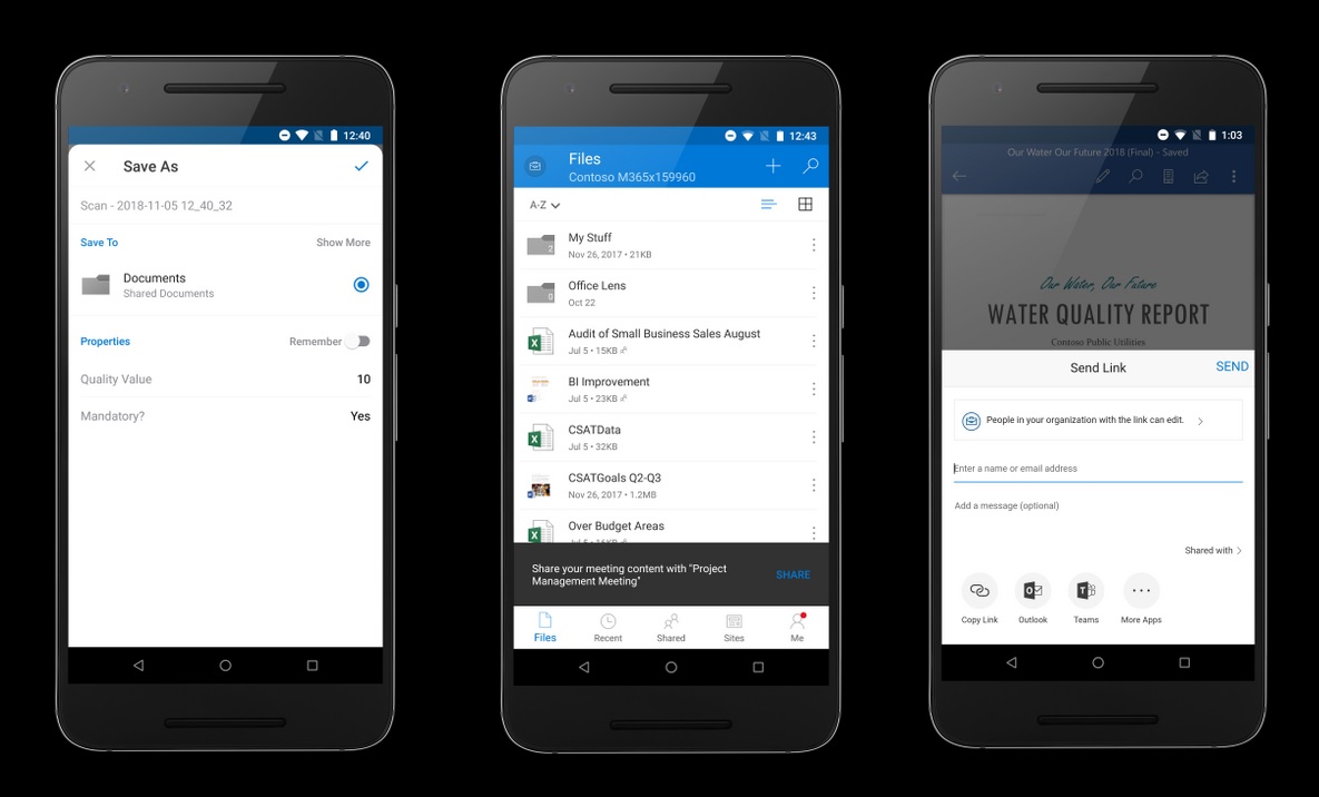 download files from onedrive android