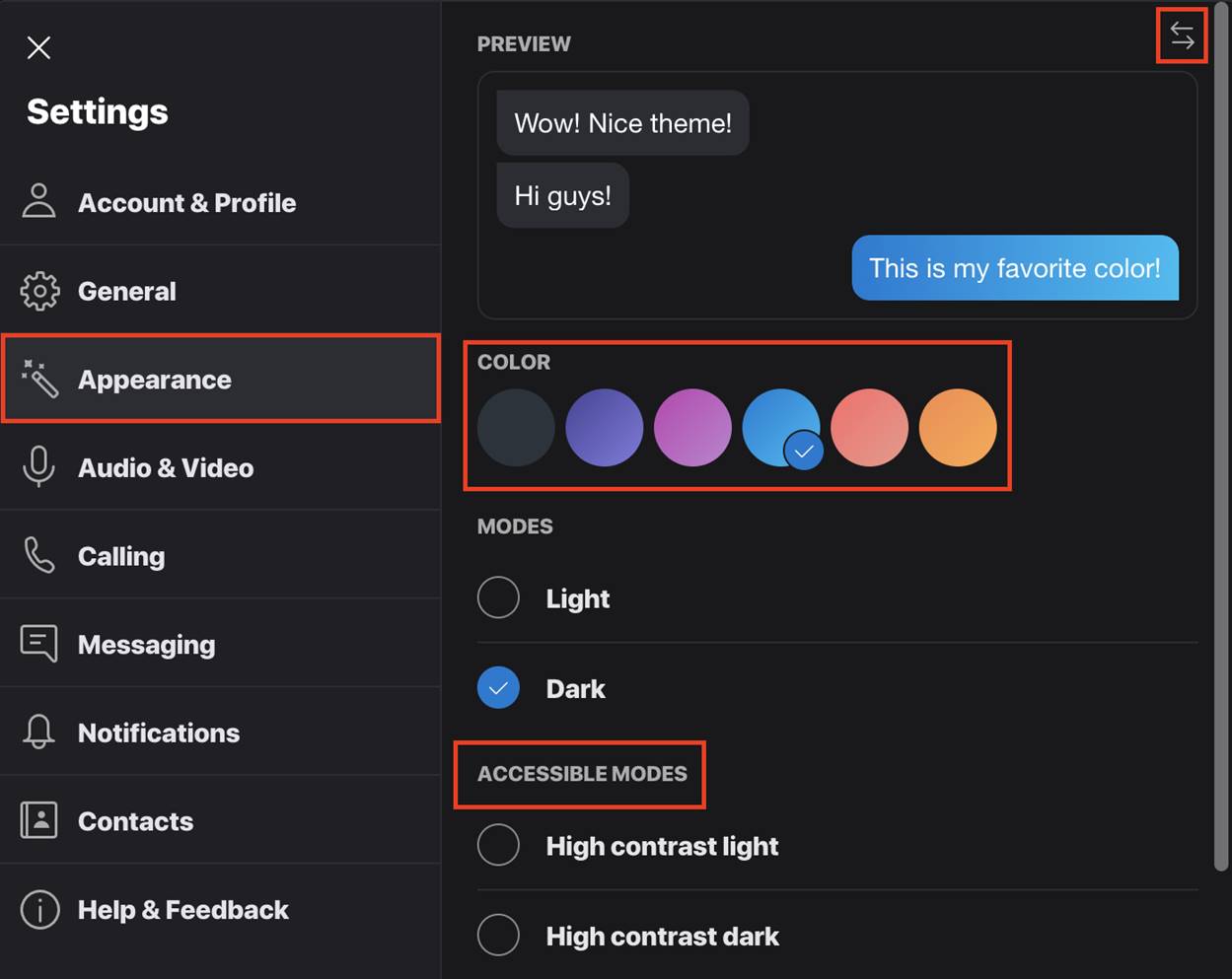 app for skype on mac video settings contrast