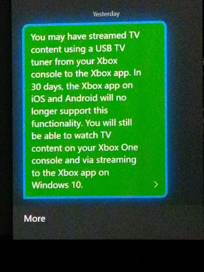 xbox tv tuner windows 10