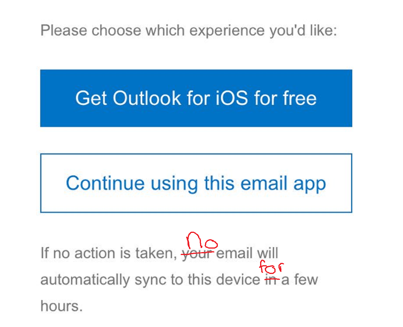 Microsoft is using dark patterns to pressure Outlook.com users into using the Outlook mobile apps