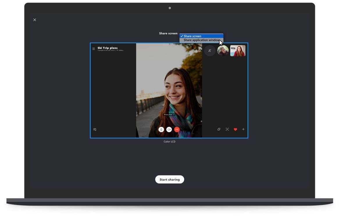 how to do screen sharing in skype