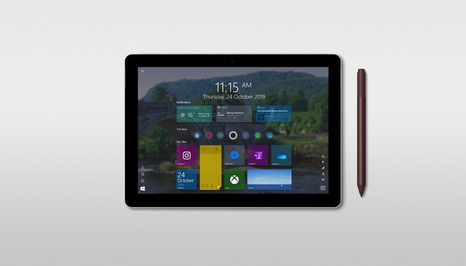 Concept image of tablet mode shows what Windows 10 has been missing
