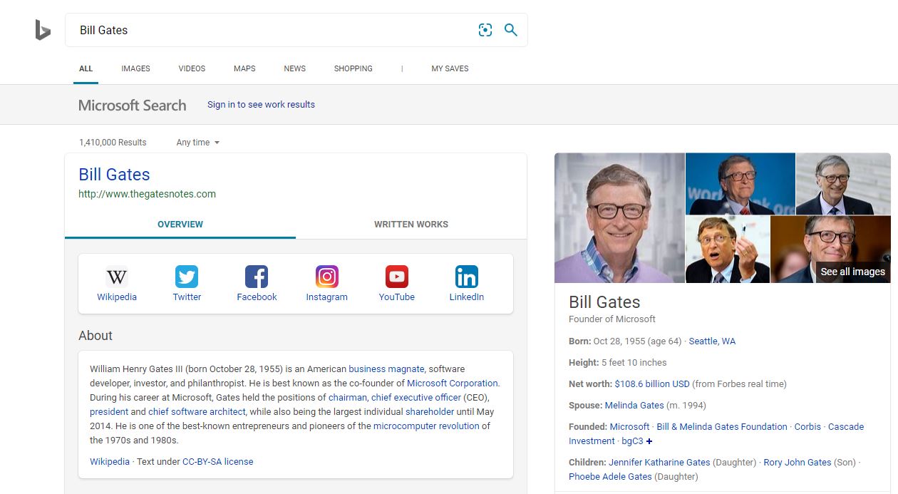 Microsoft now allows anyone to create a brand page on Bing - MSPoweruser