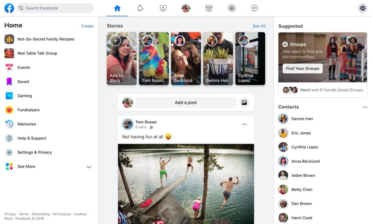 The new Facebook interface is now rolling out to more people