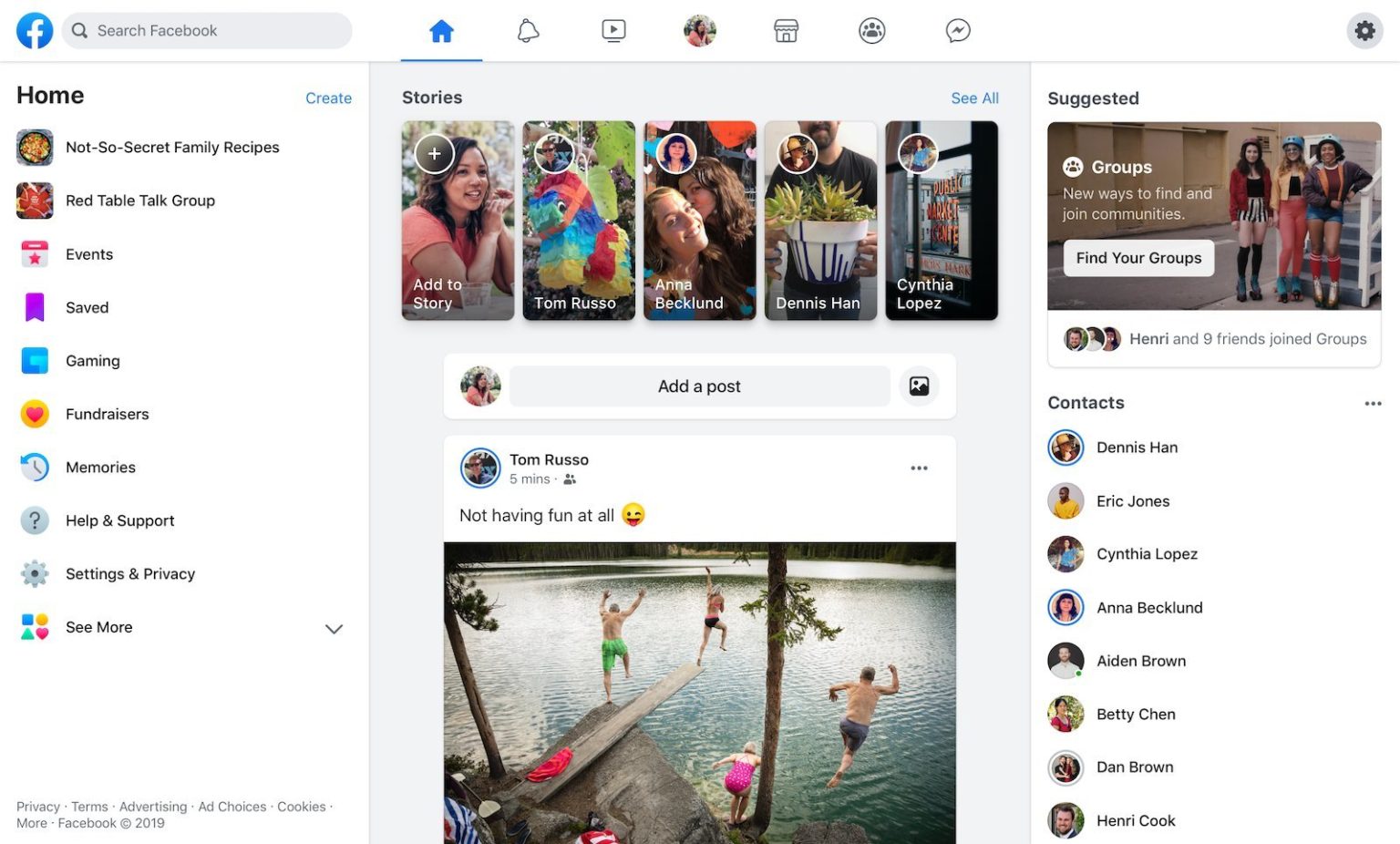The new Facebook interface is now rolling out to more people  MSPoweruser