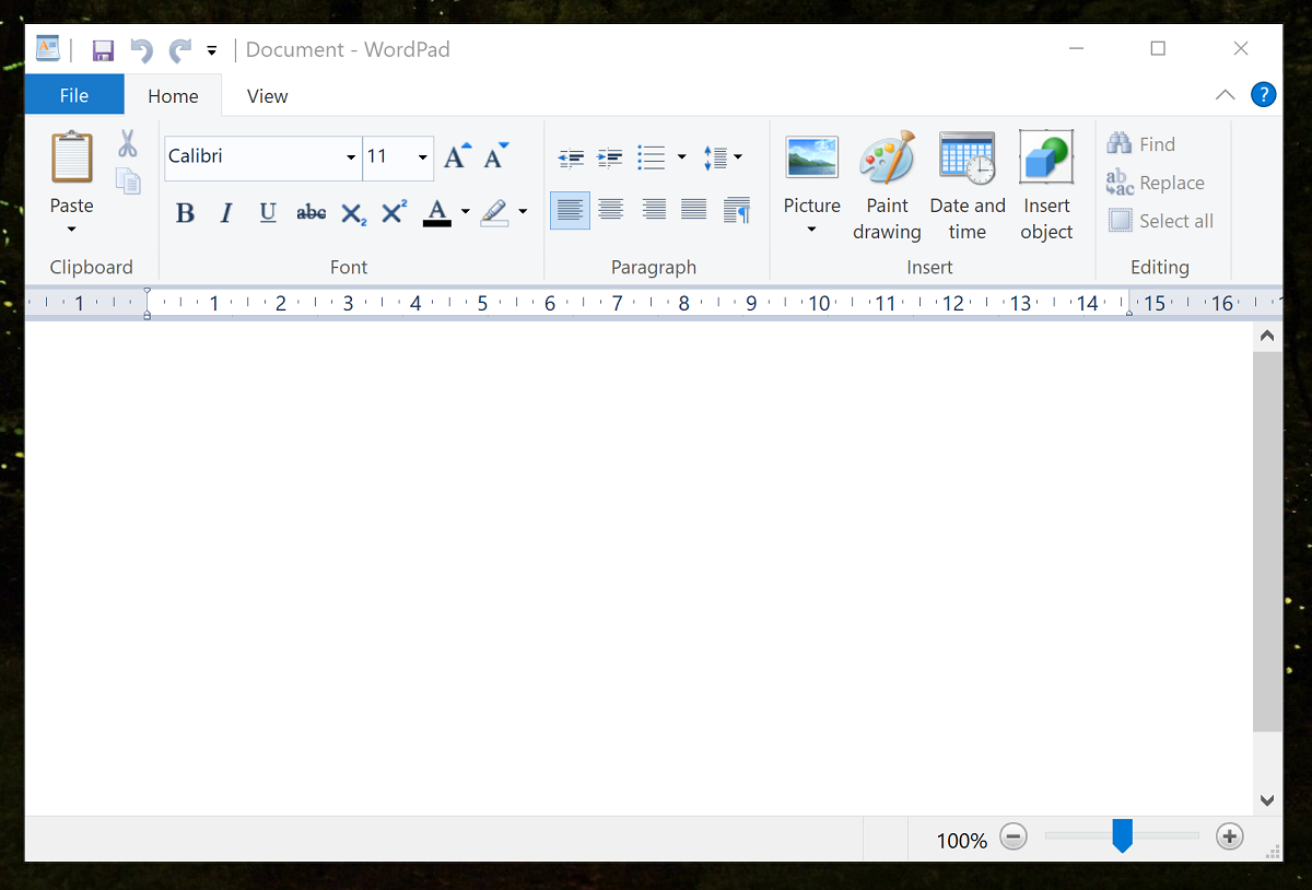 windows xp word pad trxture