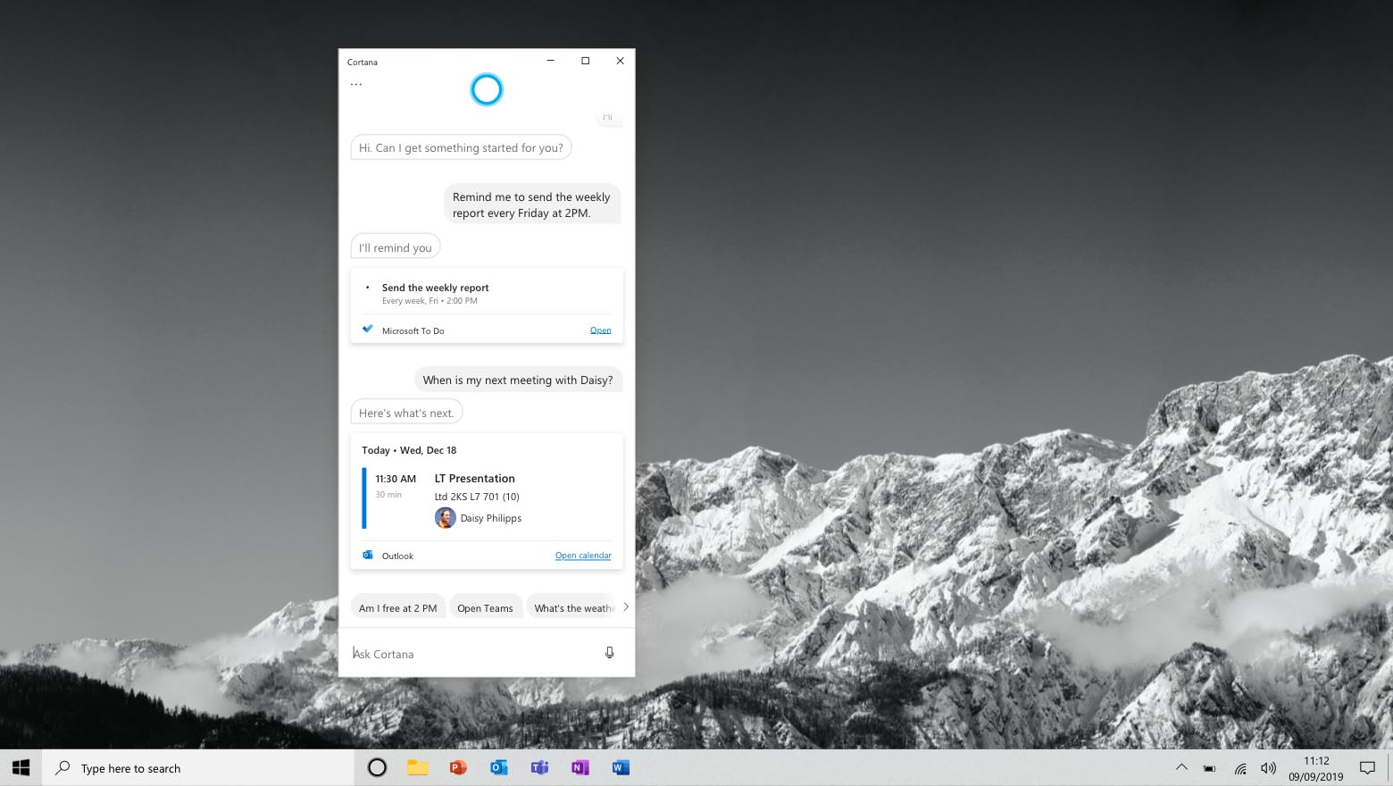 Cortana sales connected home