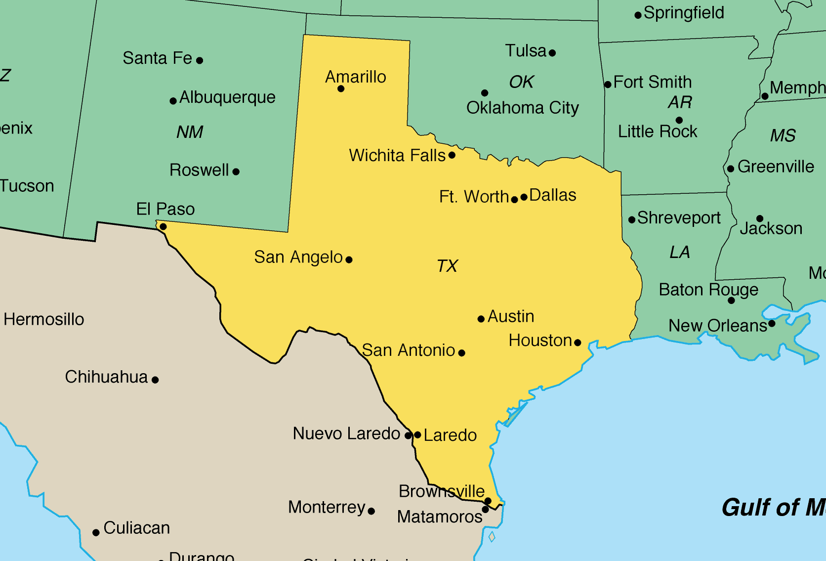 Texas State Map Usa Maps Of Texas Tx 3068