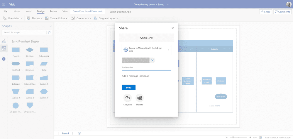 Microsoft предлагает совместное редактирование в реальном времени в Visio для Интернета