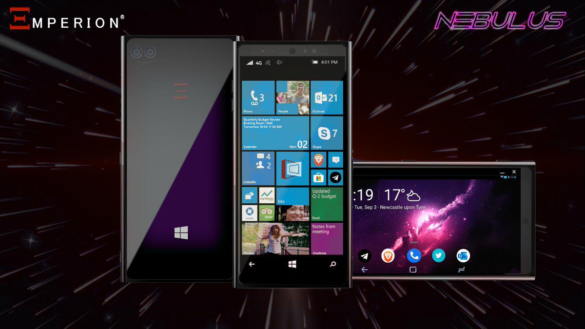 Emperion Nebulus: компания заявляет, что готова предложить Windows 10 Phone