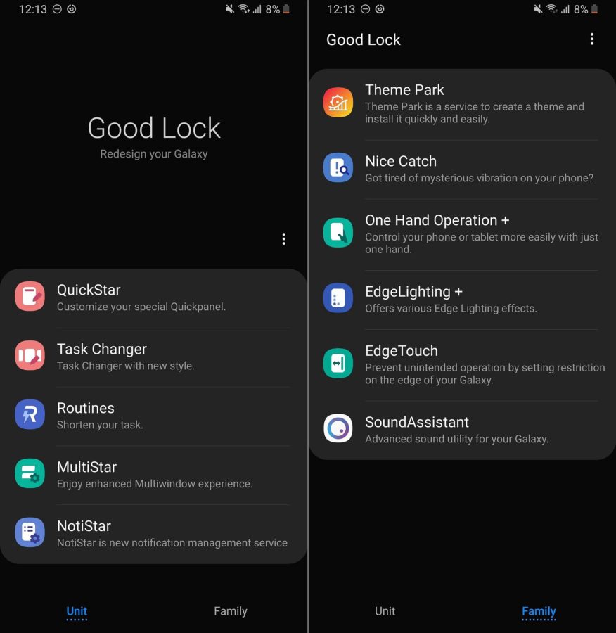 Good Lock, официальное приложение Samsung для настройки экрана блокировки,  обновлено до Android 10