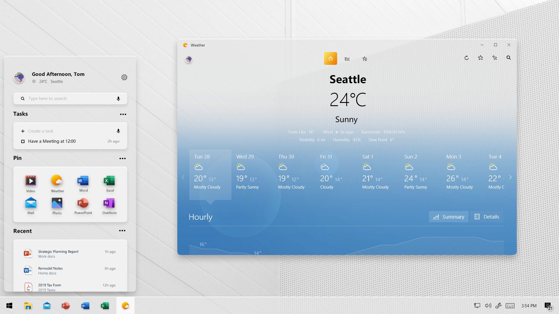 Project Acrylic concept bring the Windows 10X look to Windows 10