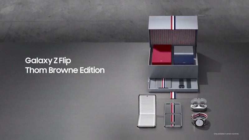 Pachetul Thom Browne Samsung Galaxy Z Flip a fost dezvăluit într-un anunț tare (video)