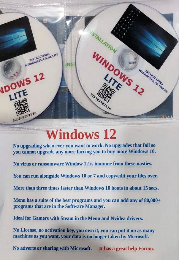 windows 12 lite ita download