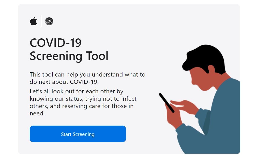 Apple launches its own free COVID-19 Screening Tool app and website