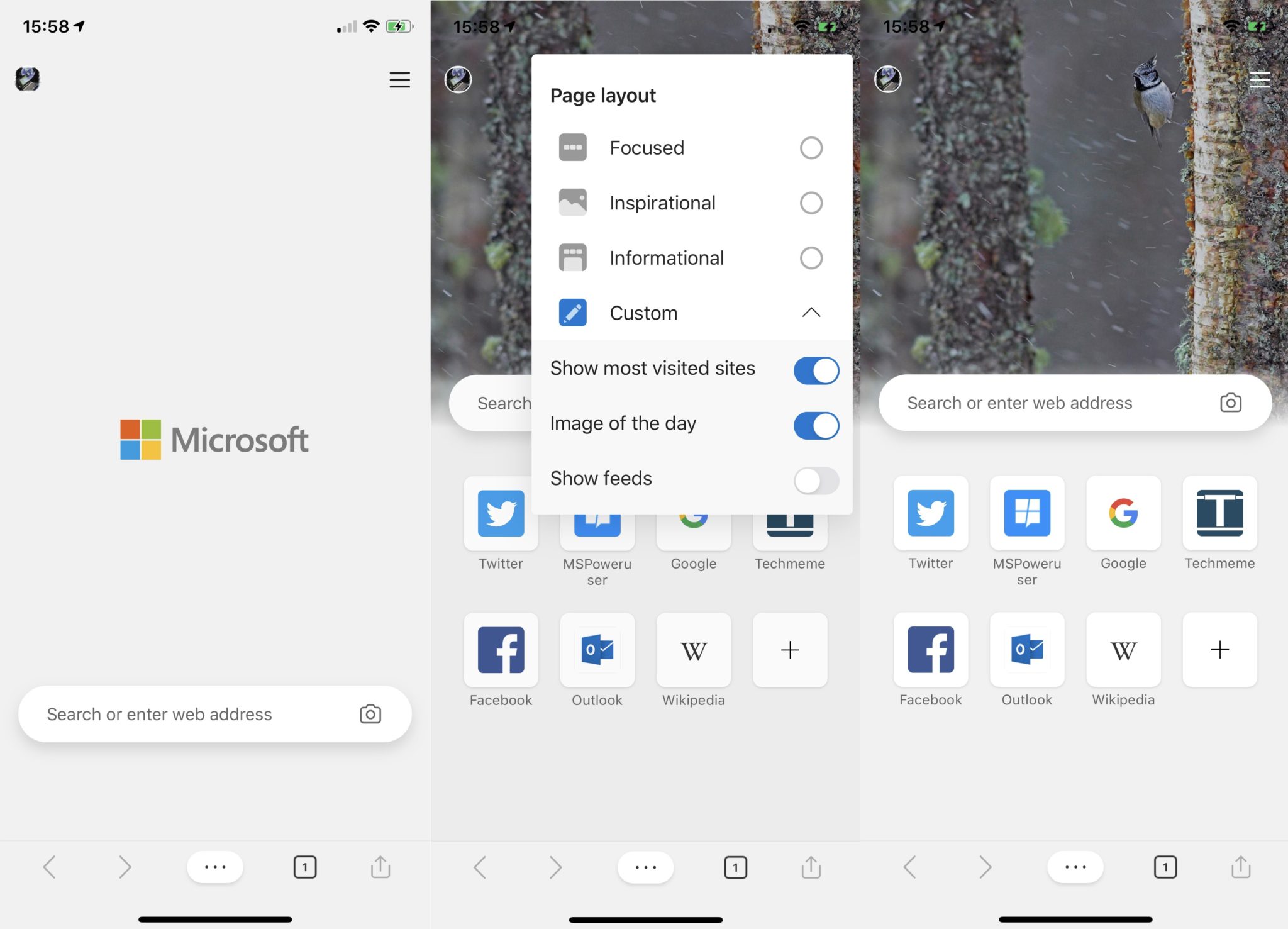 Microsoft edge for ios will soon get new home screen customization
