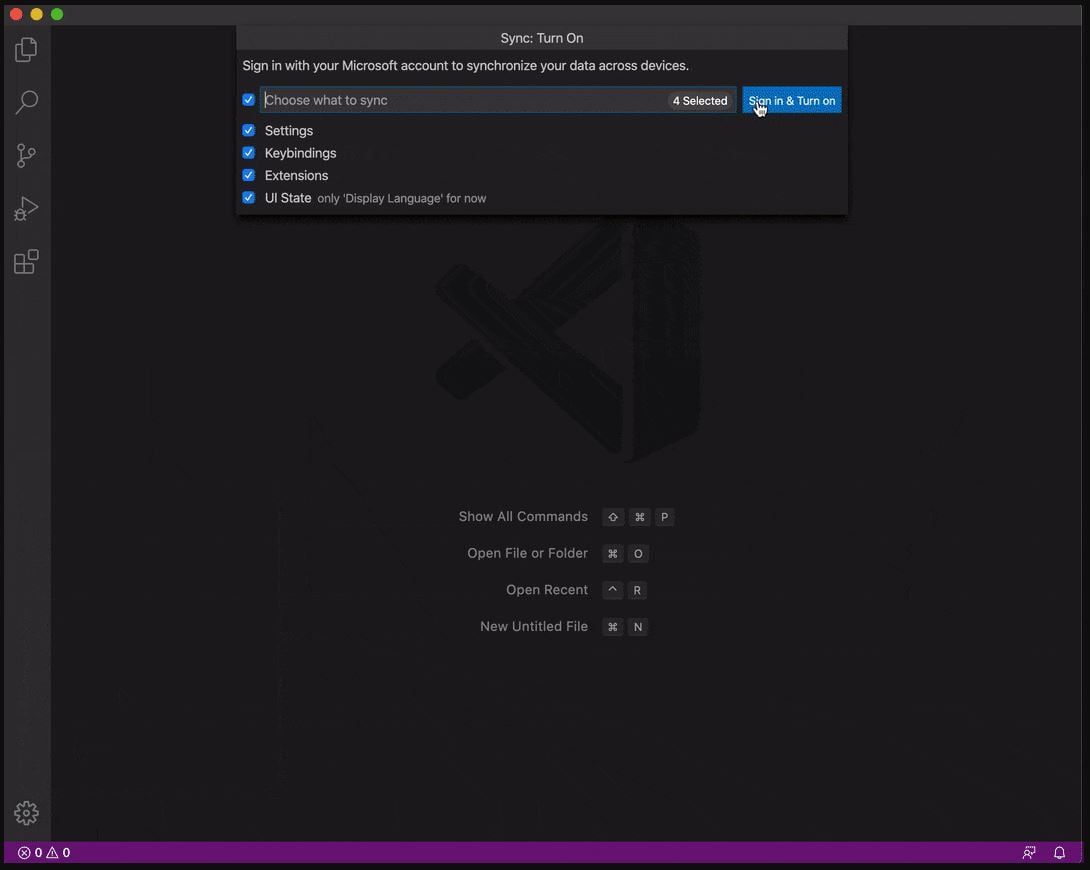 VS Code finally gets settings sync feature