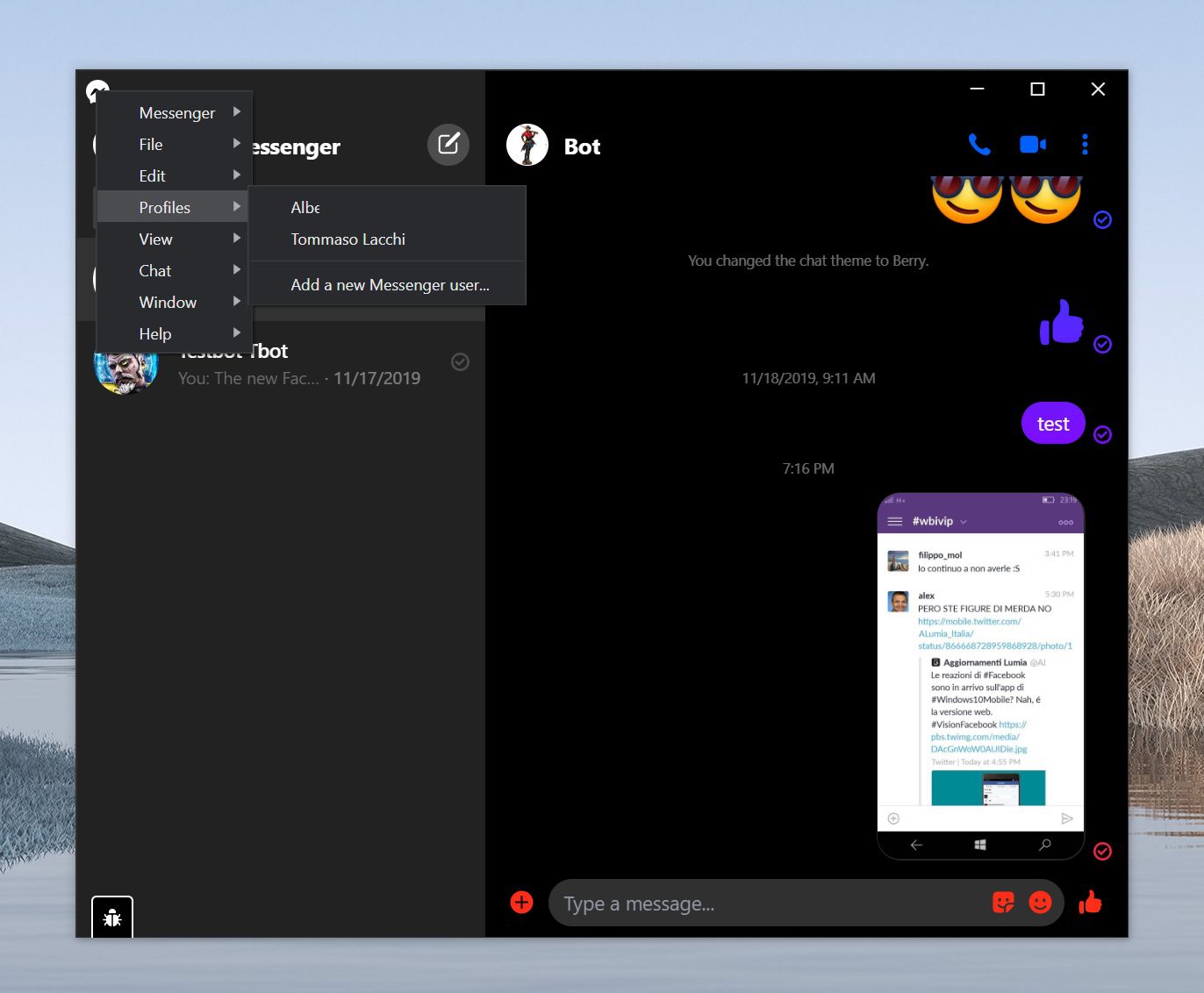 facebook messenger for windows