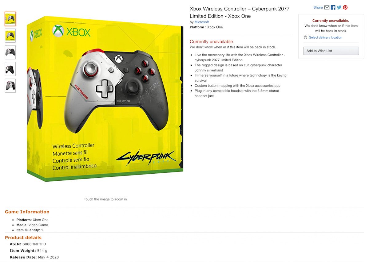 Xbox one wireless controller deals cyberpunk 2077