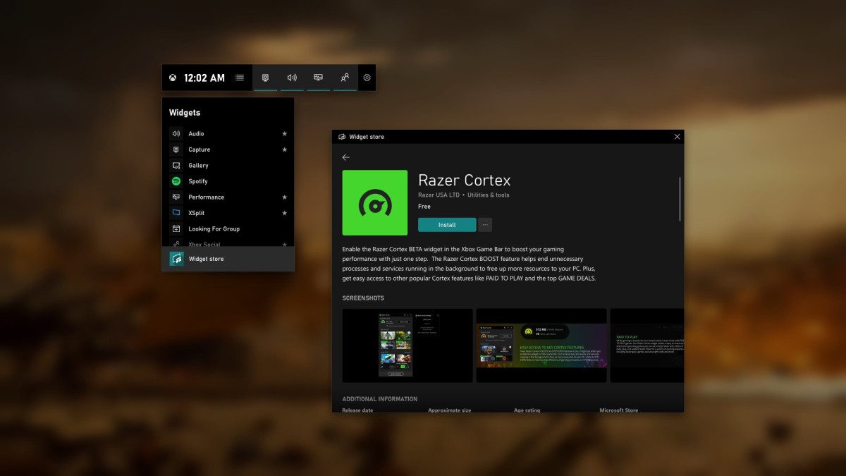 Xbox Game Bar updated with new widget features (changelog)