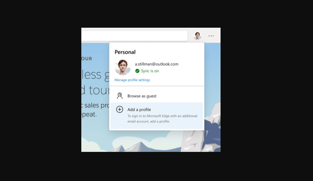 Microsoft makes it easier to work with multiple profiles in Edge web browser