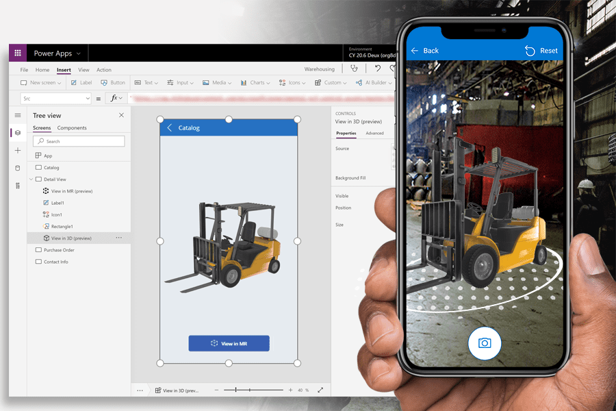 Microsoft Power Apps now allows you to easily develop mixed reality apps
