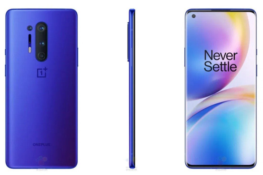 OnePlus 8 Pro with Ultramarine Blue color leaked online