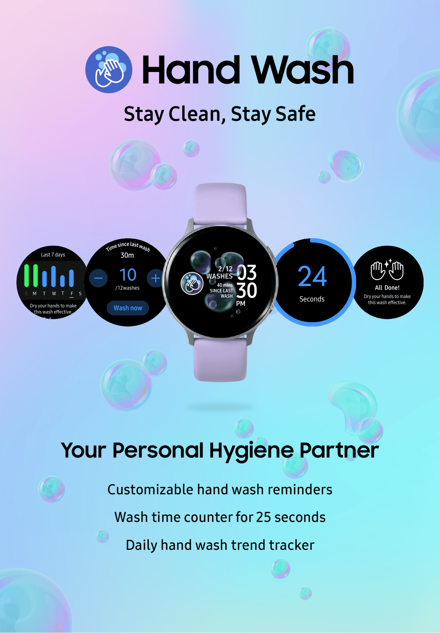Samsung Release Its Own Hand washing App For Samsung Galaxy Active