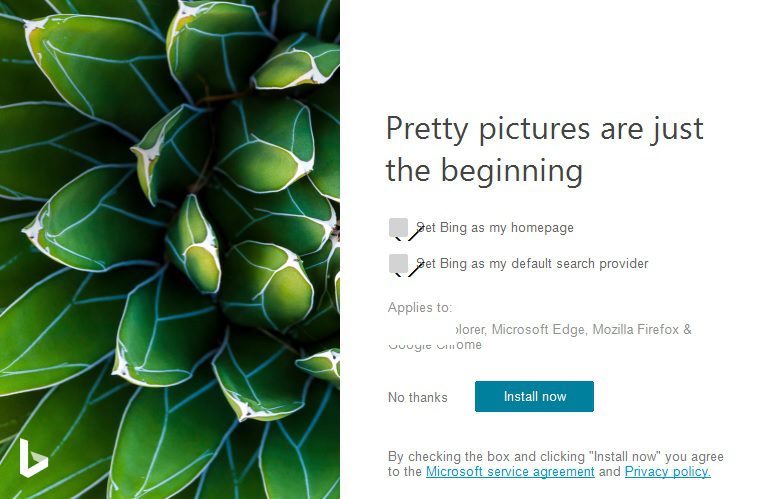 Before you download the new Bing Desktop wallpaper set