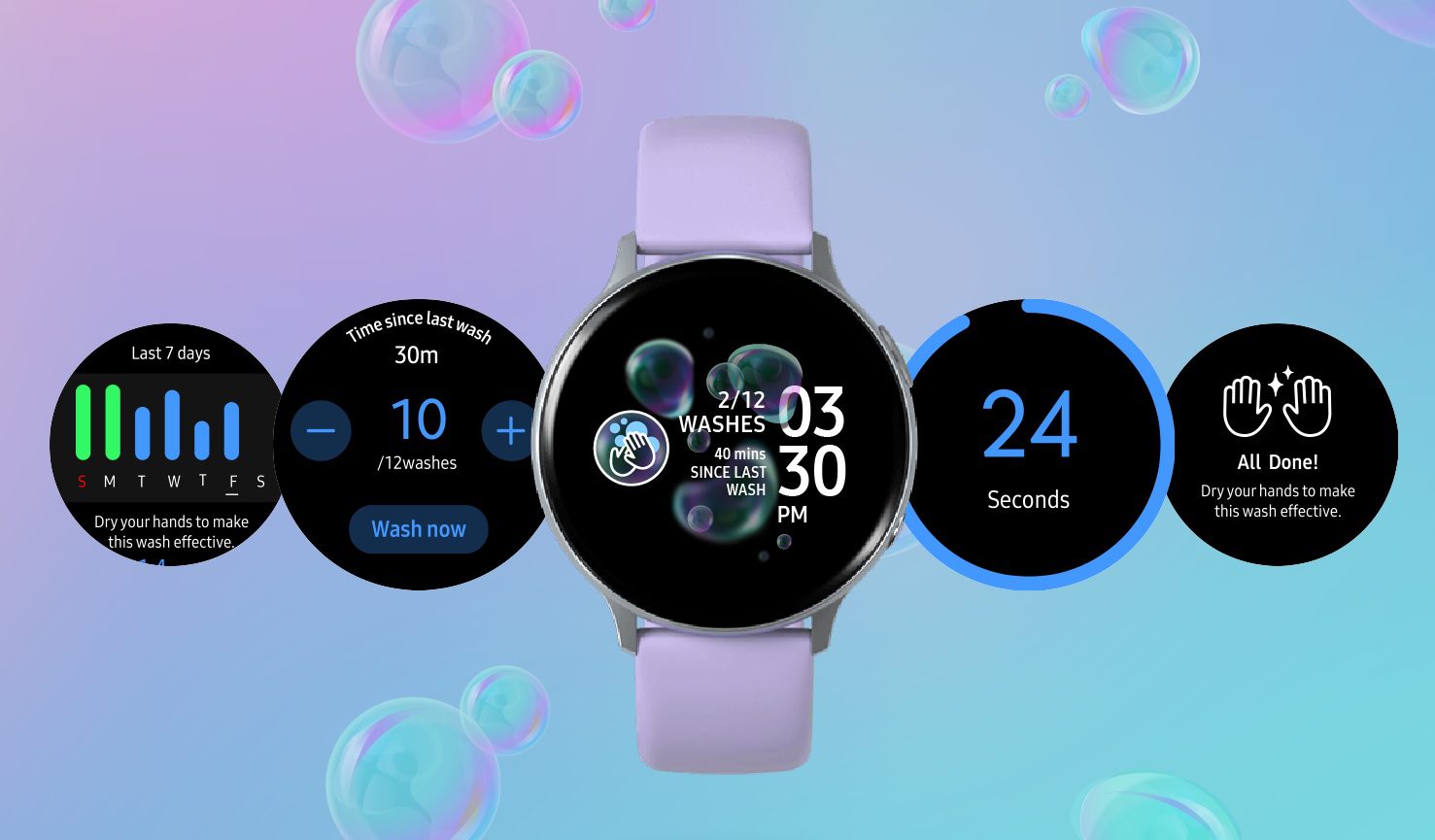 Samsung release its own hand-washing app for Samsung Galaxy Active smartwatches