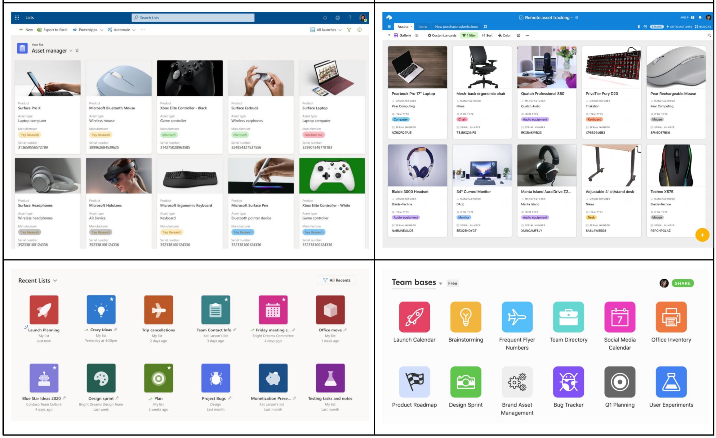 microsoft lists vs airtable