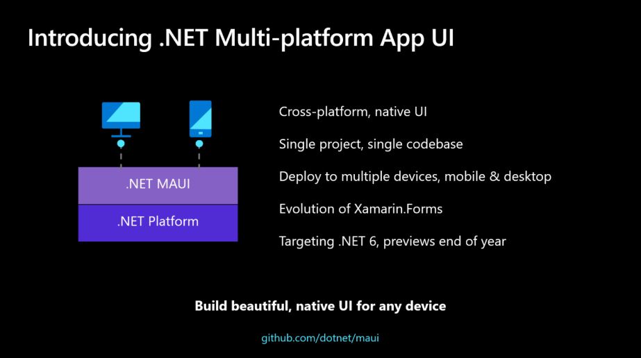 Microsoft bringing .NET Core and Mono/Xamarin together to create .NET MAUI