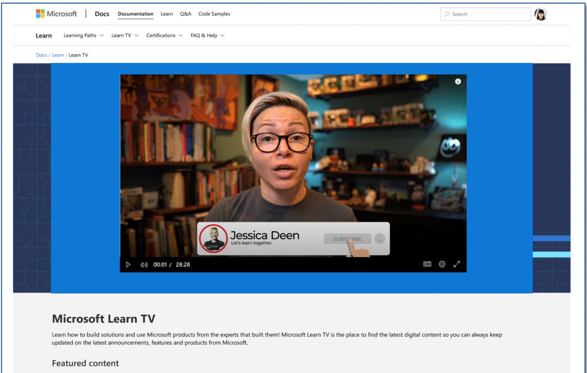 Microsoft announces Learn TV, an on-demand video programming for developers and engineers