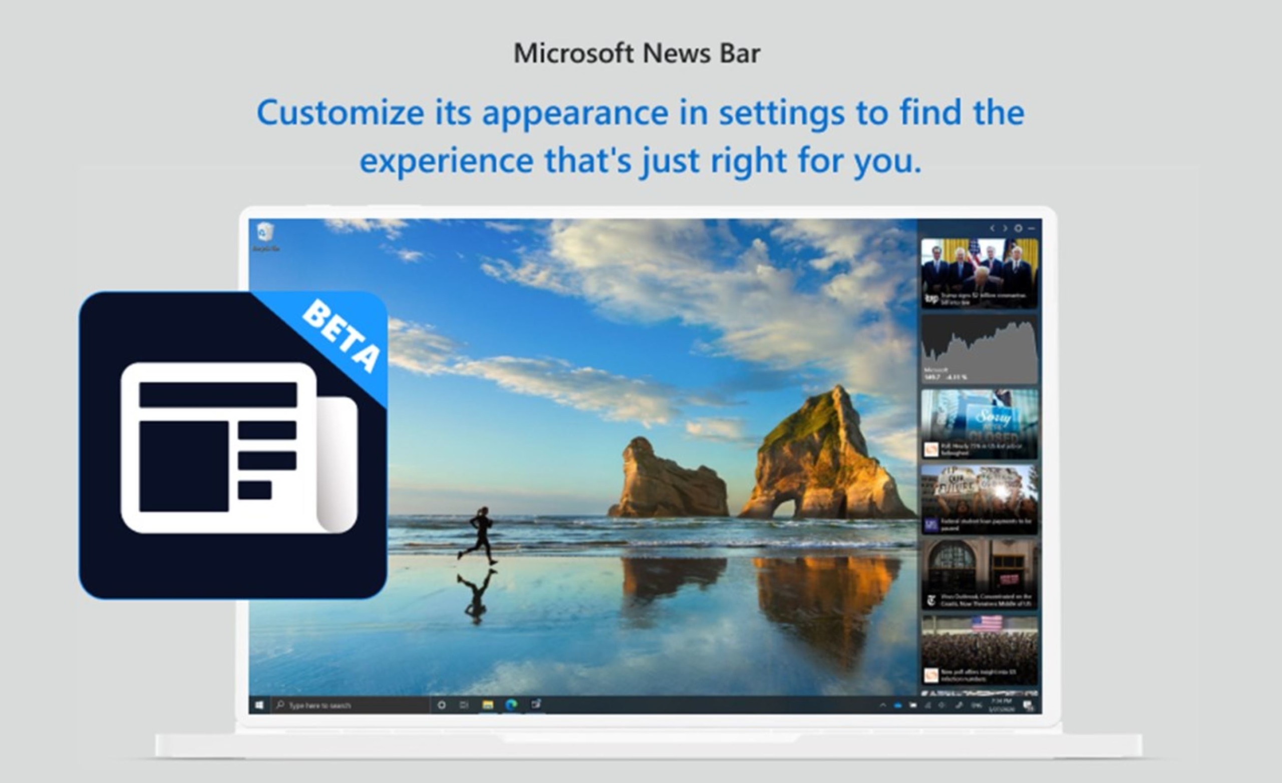 Latest Microsoft News Bar update brings new customization options