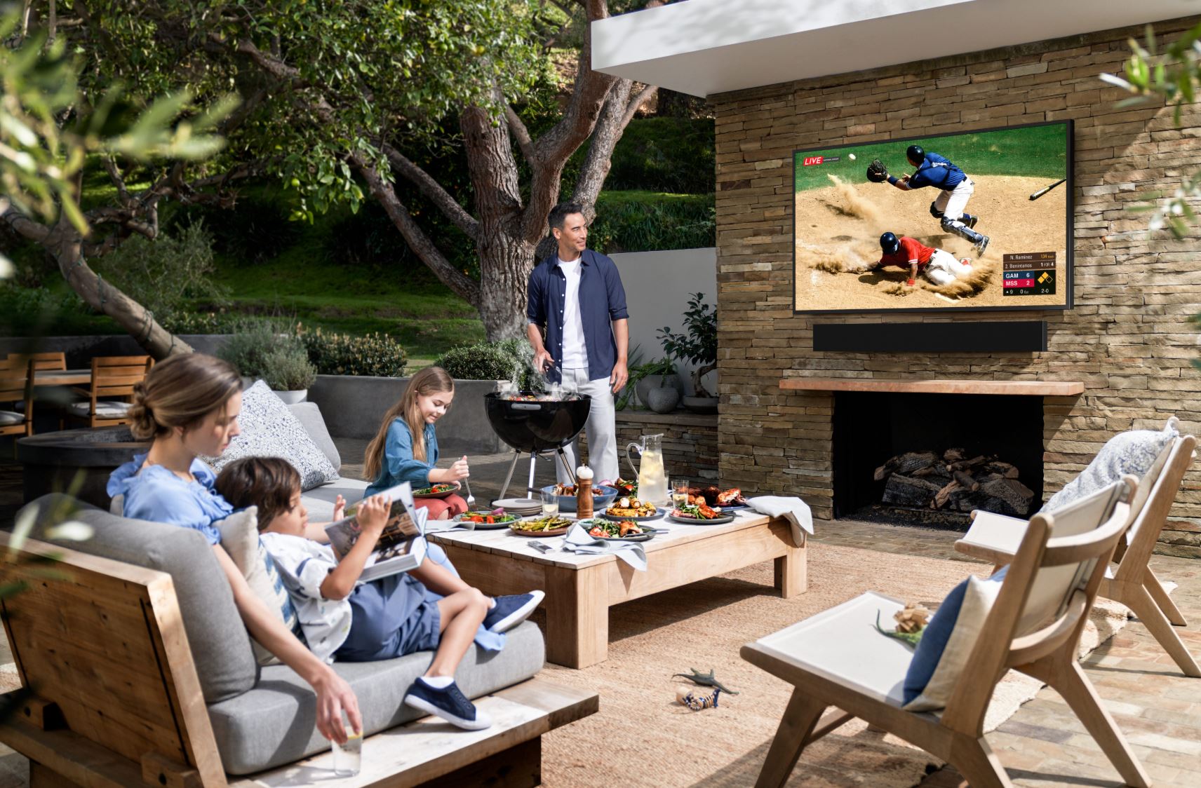 The Terrace, Samsung’s outdoor TV that can withstand sunlight, water and dust