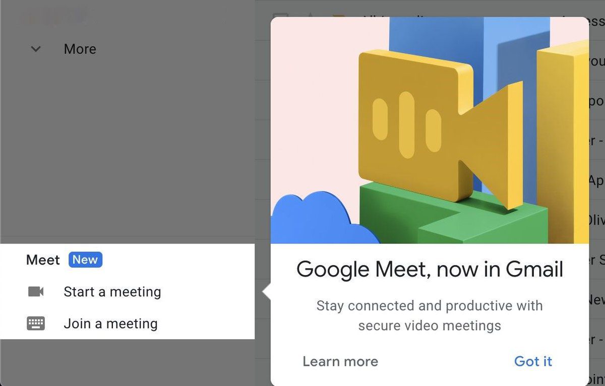 Google Meet - Gmail integration now rolling out - MSPoweruser