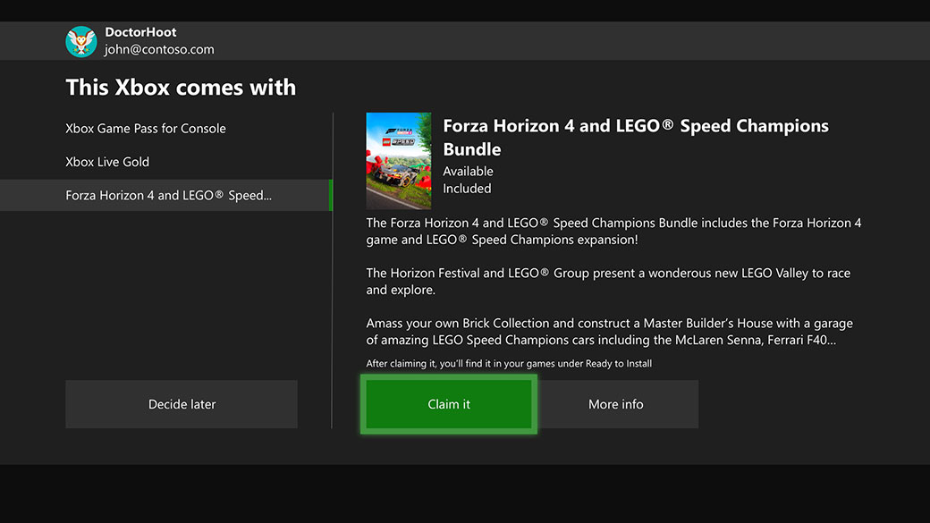 Xbox Digital Direct now allows you to redeem console bundles on setup