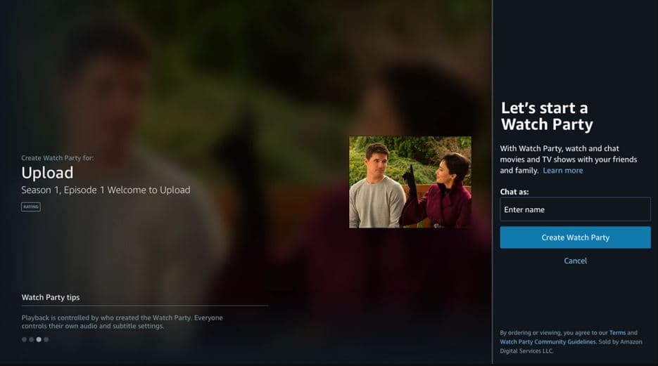 Amazon’s new Prime Video Watch Party allows you to chat with friends while you watch movies