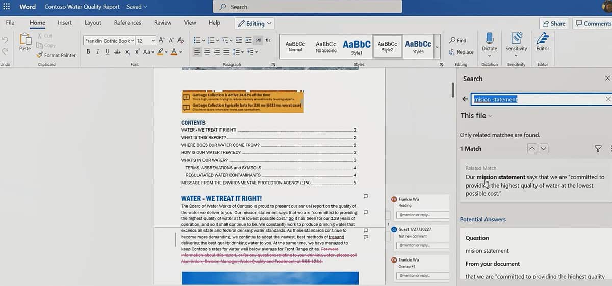 Find feature in Microsoft  Word  is about to get a whole lot 