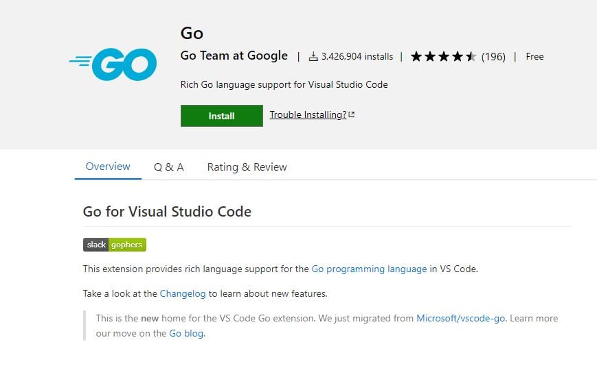 Google Go team takes over the development of VS Code Go extension from Microsoft