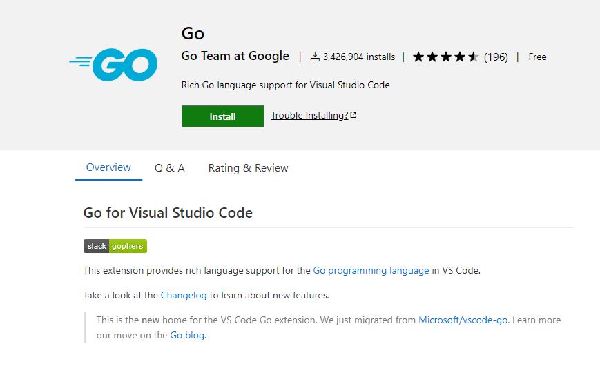 Google Go team takes over the development of VS Code Go extension from Microsoft