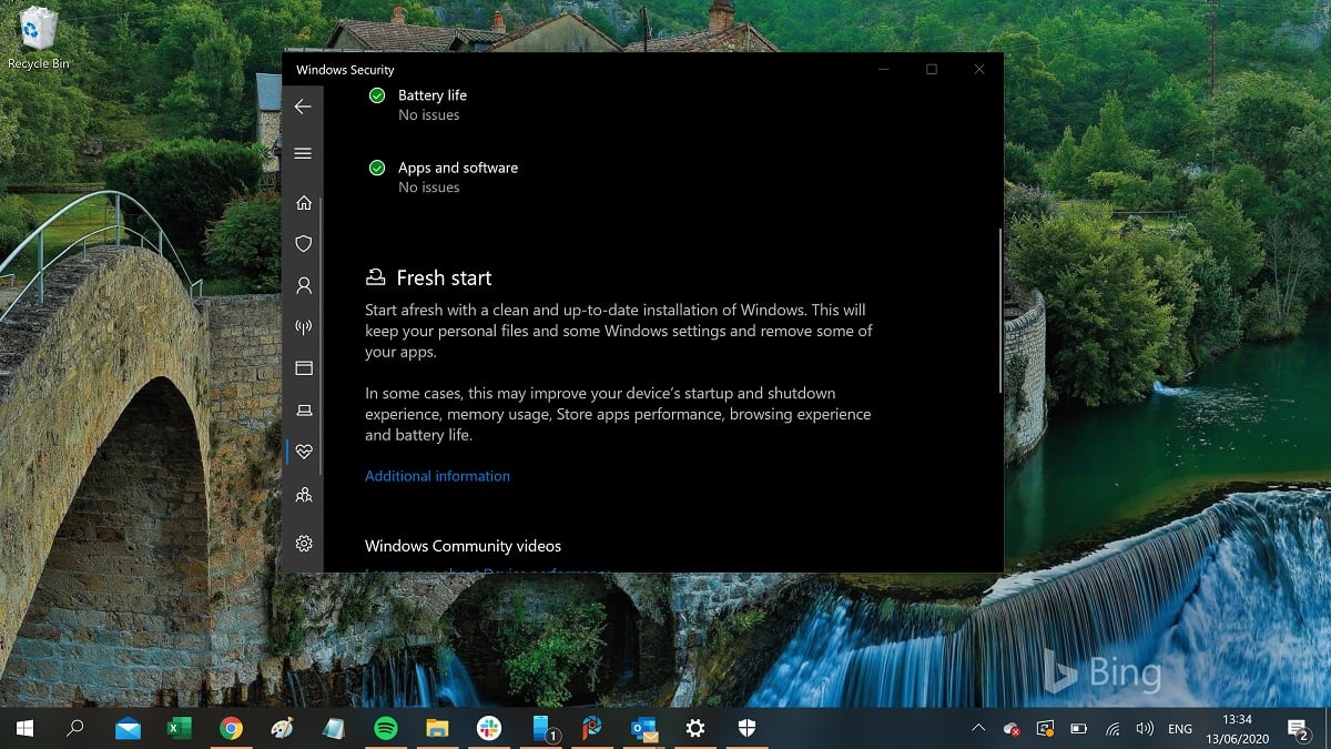 Hier leest u hoe u toegang krijgt tot de verborgen Fresh Start-functie van Windows 10 in de update van mei 2020