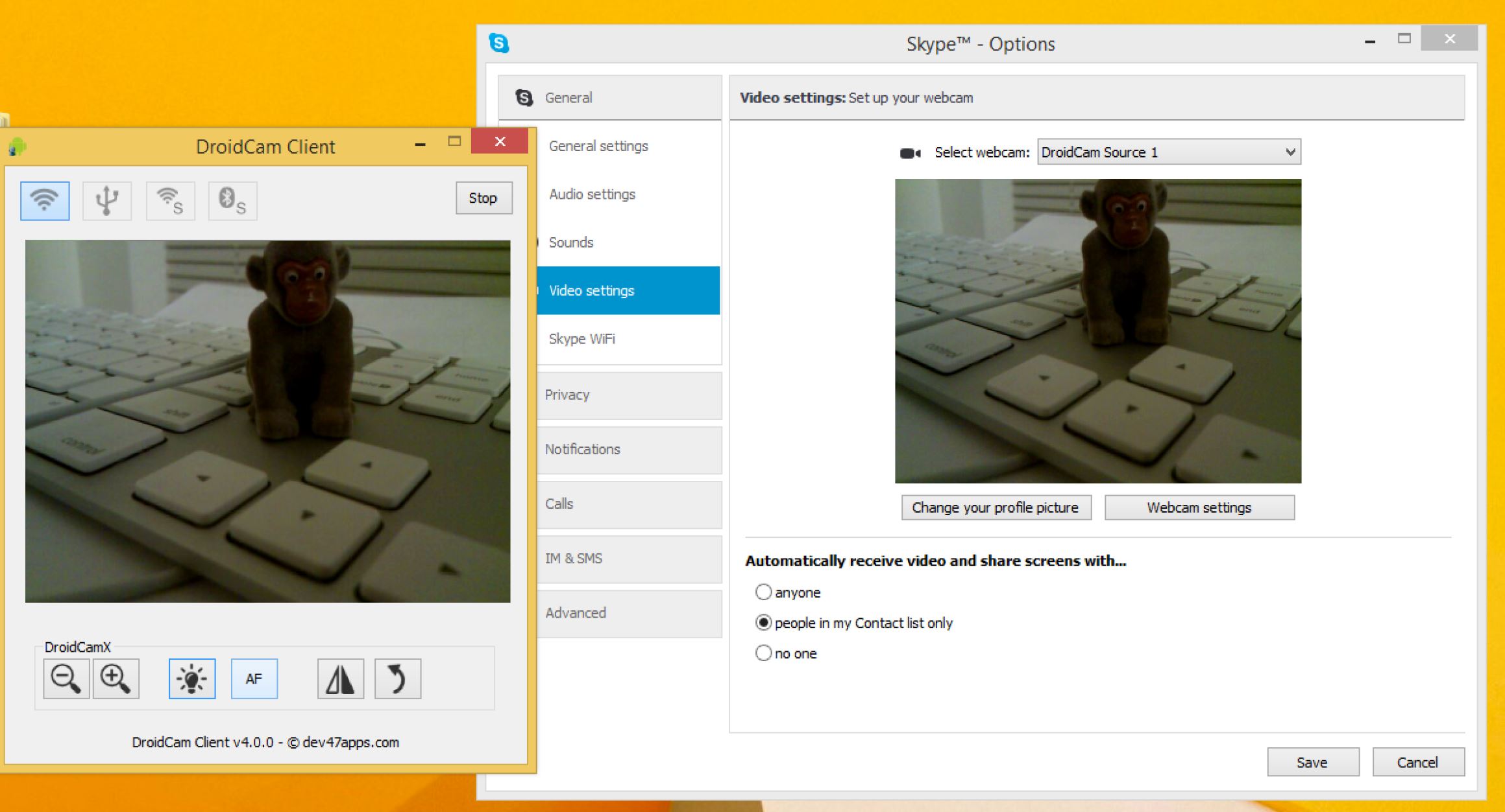 How to use iPhone or Android phone as a webcam for a Windows PC