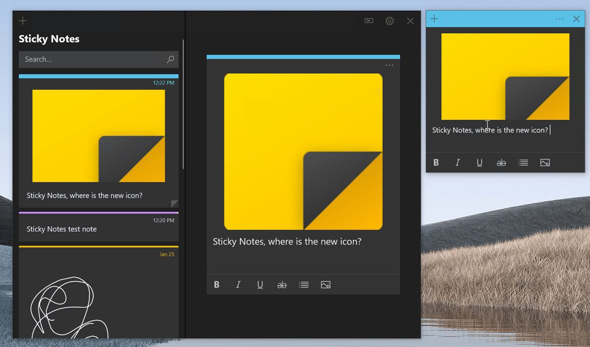 Microsoft pracuje na niekoľkých nových zaujímavých funkciách pre Sticky Notes pre Windows 10