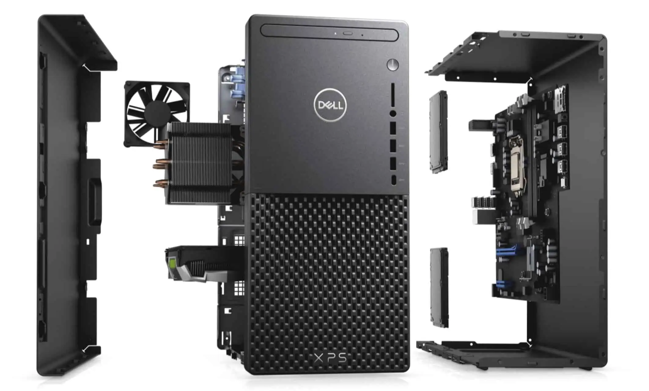 The new Dell XPS Desktop comes with a tool-less chassis and up to a 500W power supply