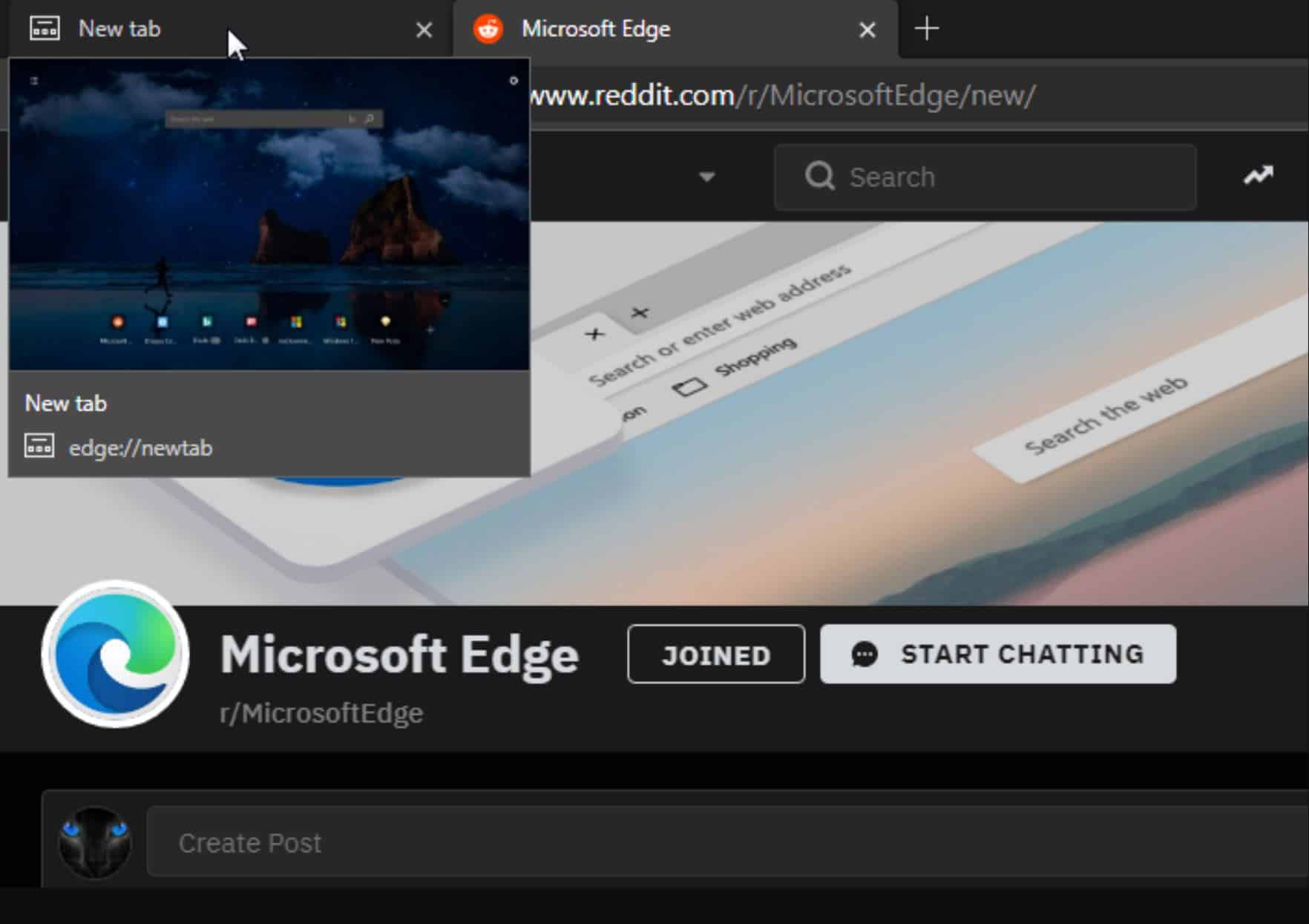 microsoft edge download tab