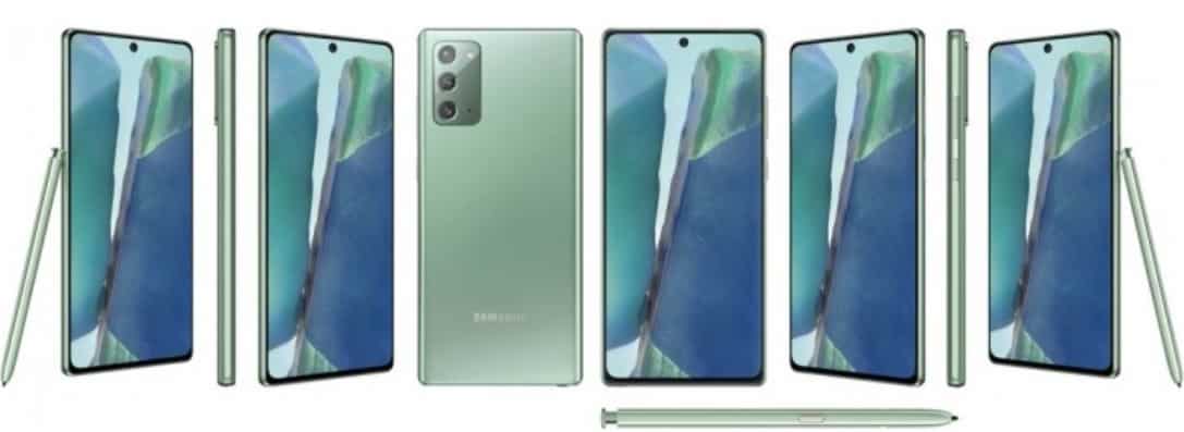 Samsung Galaxy Note20 vil være tilgjengelig i Mystic Green